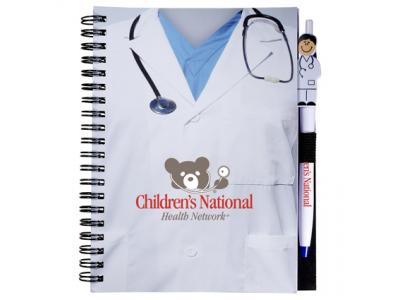 Promotional Giveaway Gifts & Kits | Doctor Notebook with Doctor Pen Combo