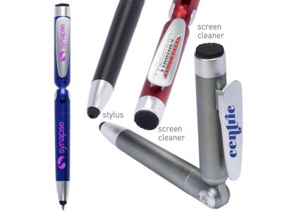 Promotional Giveaway Plastic Pens| Multi-Function Pen/Stand