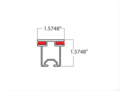 Horizontal Profile Dimensions | Tension Fabric Displays