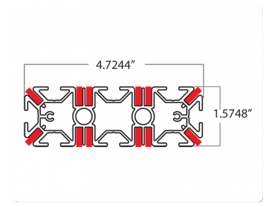 IP Profile Dimensions | Tension Fabric Displays