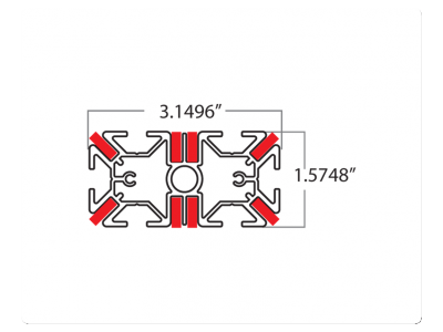 I Profile Dimensions | Tension Fabric Displays