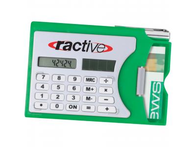 Promotional Giveaway Technology | Calculator & Business Card Holder