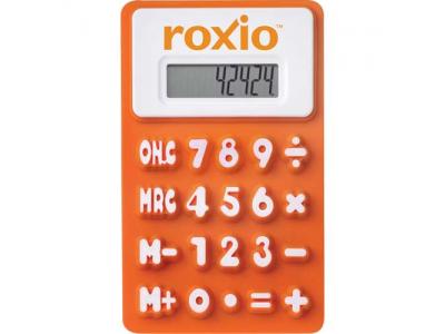 Promotional Giveaway Technology | The Flex Calculator Orange