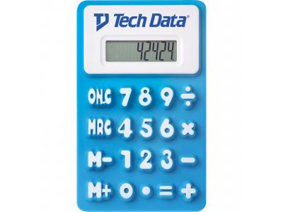 Promotional Giveaway Technology | The Flex Calculator Blue