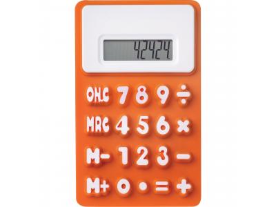 Promotional Giveaway Technology | The Flex Calculator Orange