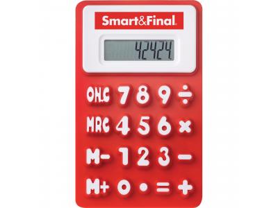 Promotional Giveaway Technology | The Flex Calculator Red