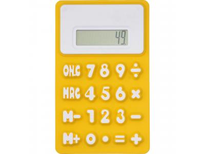 Promotional Giveaway Technology | The Flex Calculator Yellow