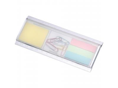Promotional Giveaway Office | Work Rules Desk Organizer Clear/Frosted