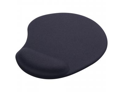 Promotional Giveaway Office | Solid Jersey Gel Mouse Pad / Wrist Rest Black