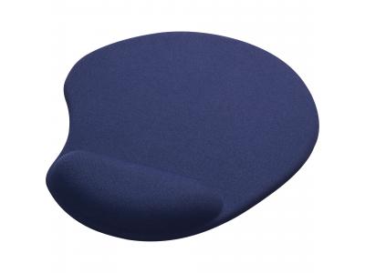 Promotional Giveaway Office | Solid Jersey Gel Mouse Pad / Wrist Rest Blue