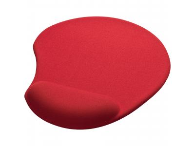 Promotional Giveaway Office | Solid Jersey Gel Mouse Pad / Wrist Rest Red