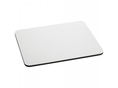 Promotional Giveaway Office | 1/4" Rectangular Rubber Mouse Pad White 