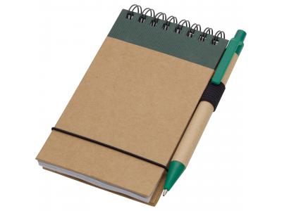 Promotional Giveaway Office | The Recycled Jotter & Pen Natural with Green Trim