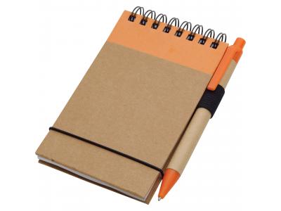 Promotional Giveaway Office | The Recycled Jotter & Pen Natural with Orange Trim