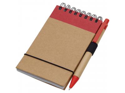 Promotional Giveaway Office | The Recycled Jotter & Pen Natural with Red Trim