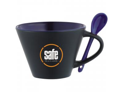 Promotional Giveaway Drinkware | Rancho 16-Oz. Mug With Spoon