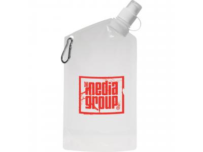 Promotional Giveaway Drinkware | Cabo 20-Oz. Water Bag With Carabiner Clear