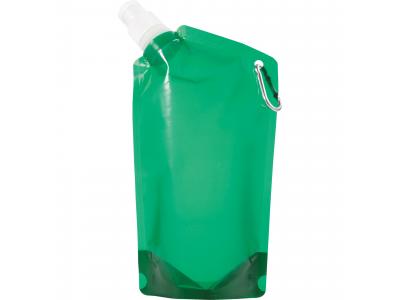 Promotional Giveaway Drinkware | Cabo 20-Oz. Water Bag With Carabiner Tran Green