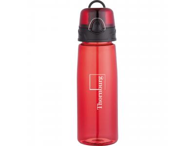 Promotional Giveaway Drinkware | Capri 25-Oz. Tritan Sports Bottle Trans Red