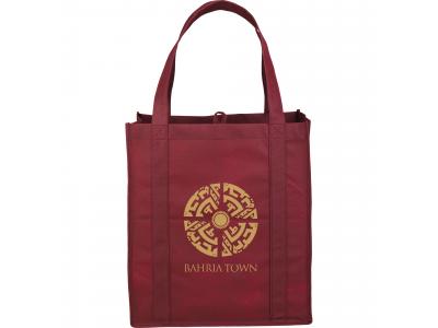 Promotional Giveaway Bags | The Hercules Grocery Tote Burgundy