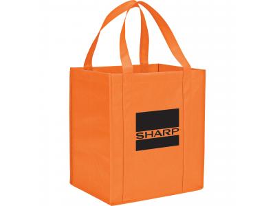 Promotional Giveaway Bags | The Hercules Grocery Tote Orange