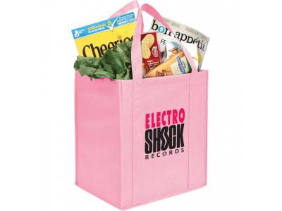 Promotional Giveaway Bags | The Hercules Grocery Tote Pink