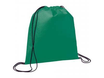 Promotional Giveaway Bags | The Evergreen Drawstring Cinch Backpack Green