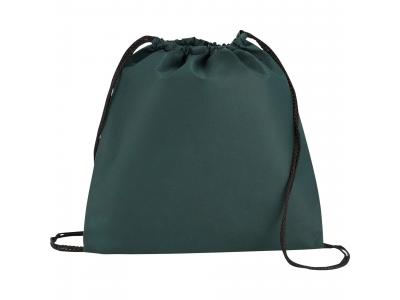 Promotional Giveaway Bags | The Evergreen Drawstring Cinch Backpack Hunter Green