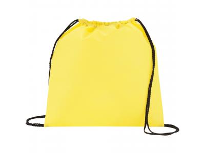 Promotional Giveaway Bags | The Evergreen Drawstring Cinch Backpack Yellow