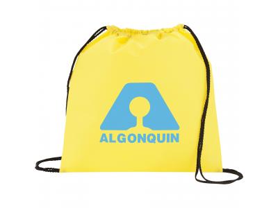 Promotional Giveaway Bags | The Evergreen Drawstring Cinch Backpack Yellow