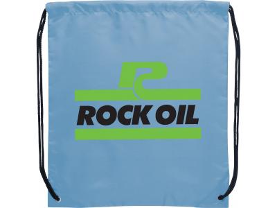 Promotional Giveaway Bags | The Oriole Drawstring Cinch Backpack Light Blue