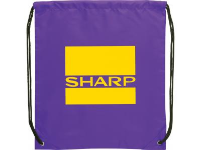 Promotional Giveaway Bags | The Oriole Drawstring Cinch Backpack Purple