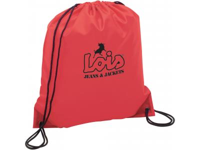 Promotional Giveaway Bags | The Oriole Drawstring Cinch Backpack Red