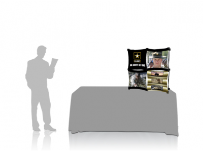 Pop Up Table Top Display | 2x2 A SalesMate with Table