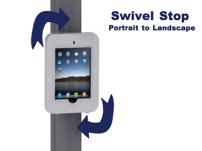 MOD-1318 Swivel iPad Clamshell | Trade Show Displays