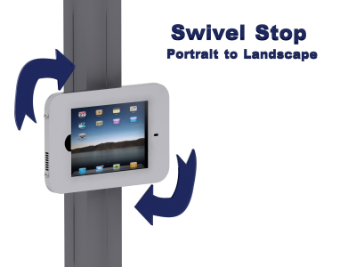 MOD-1318 Swivel iPad Clamshell | Trade Show Displays