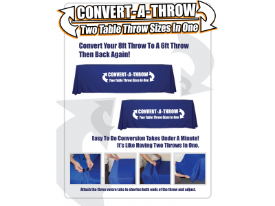 Convert-a-Throw Table Throw - Trade Show Display Accessories