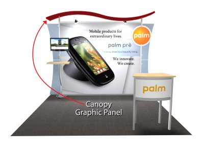 Trade Show Displays | Sacagawea Display Replacement Wave Canopy Graphic