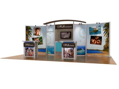 Custom Modular Hybrid Displays | VK-2066 Hybrid Booth 20 Ft Visionary Designs 