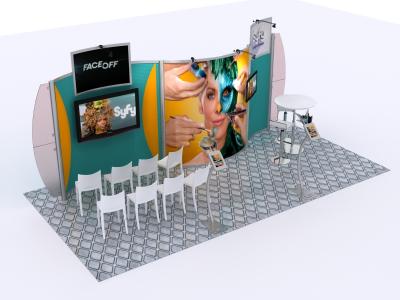 Custom Modular Hybrid Displays | VK-2927 Hybrid Inline 20 Ft Visionary Designs 