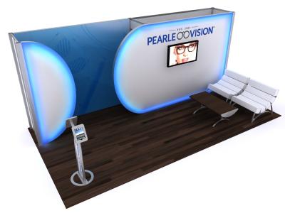 Custom Modular Hybrid Displays | VK-2957 Hybrid Booth 20 Ft Visionary Designs  