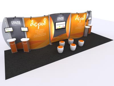 VK-2934 20 Ft Visionary Designs | Trade Show Displays