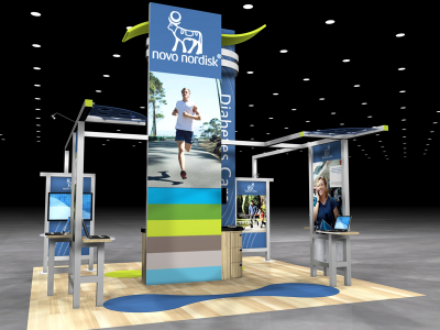 VK-5077 Visionary Island Display | Trade Show Displays