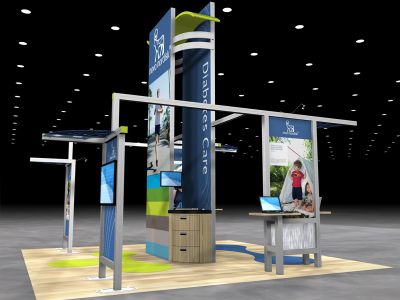 VK-5077 Visionary Island Display | Trade Show Displays