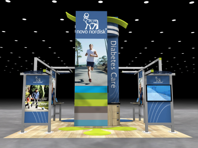 VK-5077 Visionary Island Display | Trade Show Displays