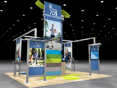 VK-5077 Visionary Island Display | Trade Show Displays