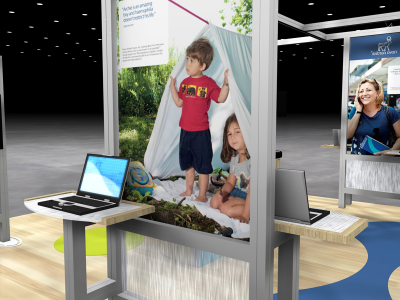 VK-5077 Visionary Island Display | Trade Show Displays