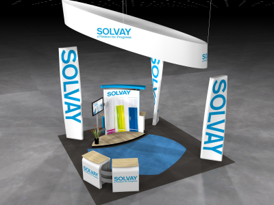 VK-5080 Visionary Island Display | Trade Show Displays