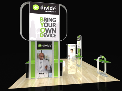 Visions Custom Modular Island Display  | Trade Show Displays