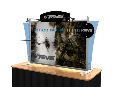 Table Top Display | VK-1291 Sacagawea Tension Fabric Displays 